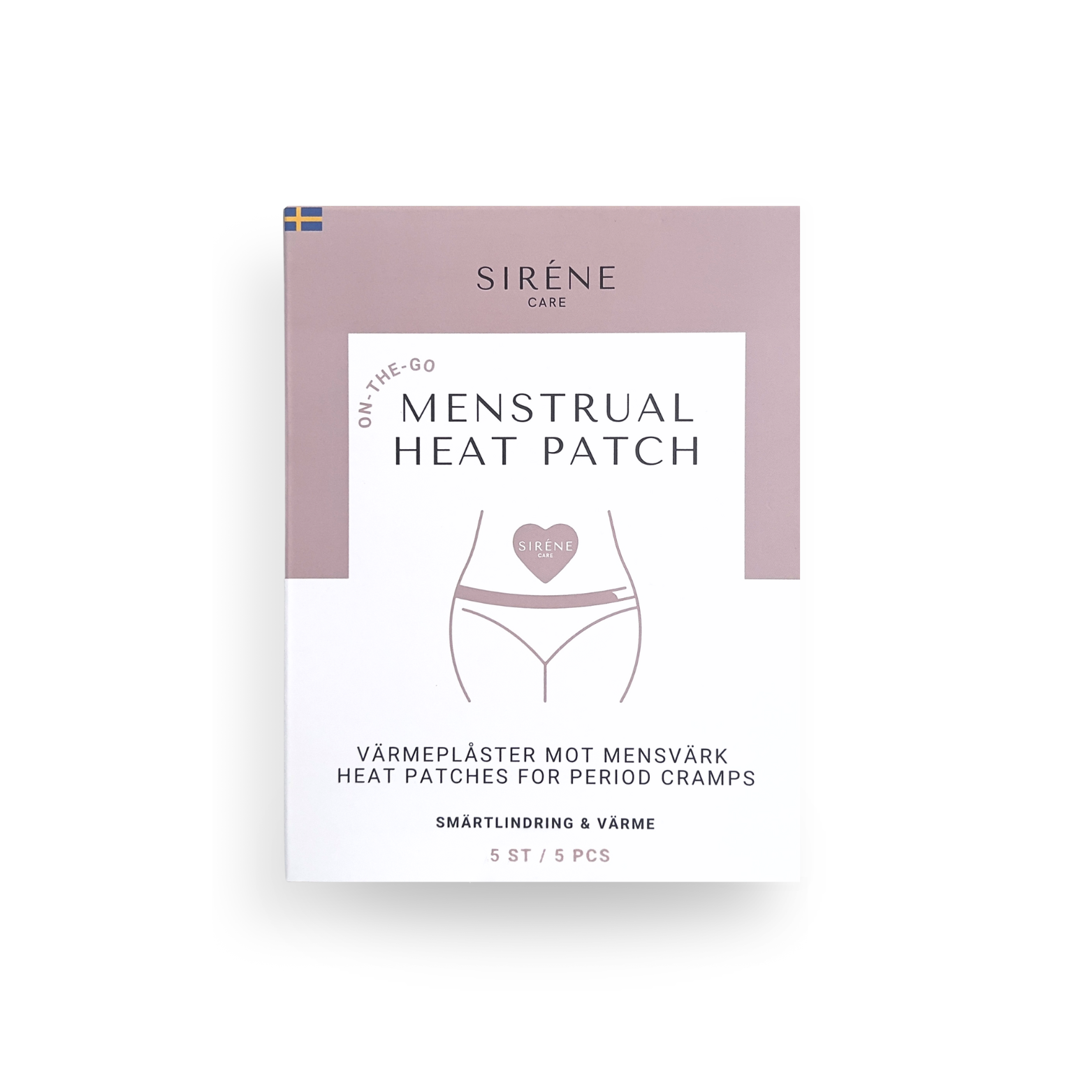 Värmeplåster, värmedynka, 5 pack, mensvärk