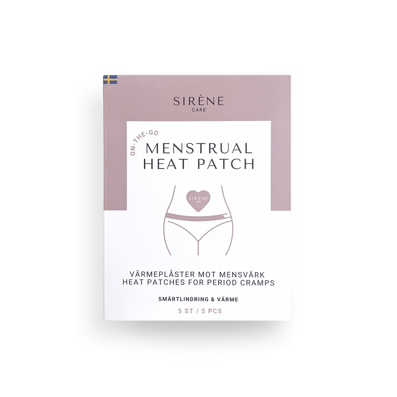 Värmeplåster, värmedynka, 5 pack, mensvärk