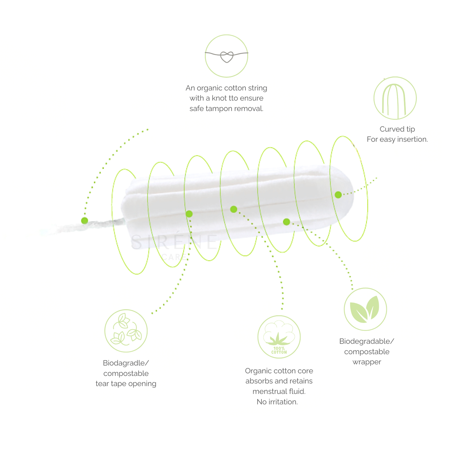 Mix Tampong Ekologisk Bomull Normal & Heavy 22 st